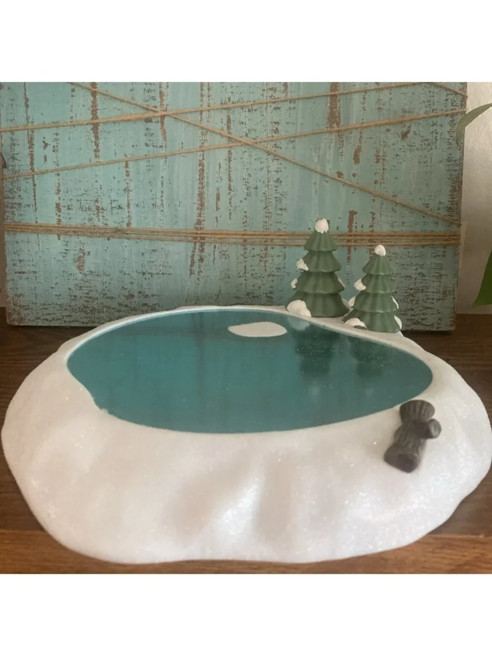 Target Bullseye Christmas Village Type 2023 Snowy Frozen Lake Ice Skating